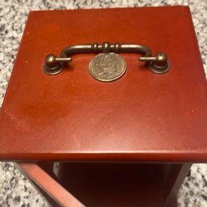 Vintage lighthouse lantern Red Mahogany w/ open door